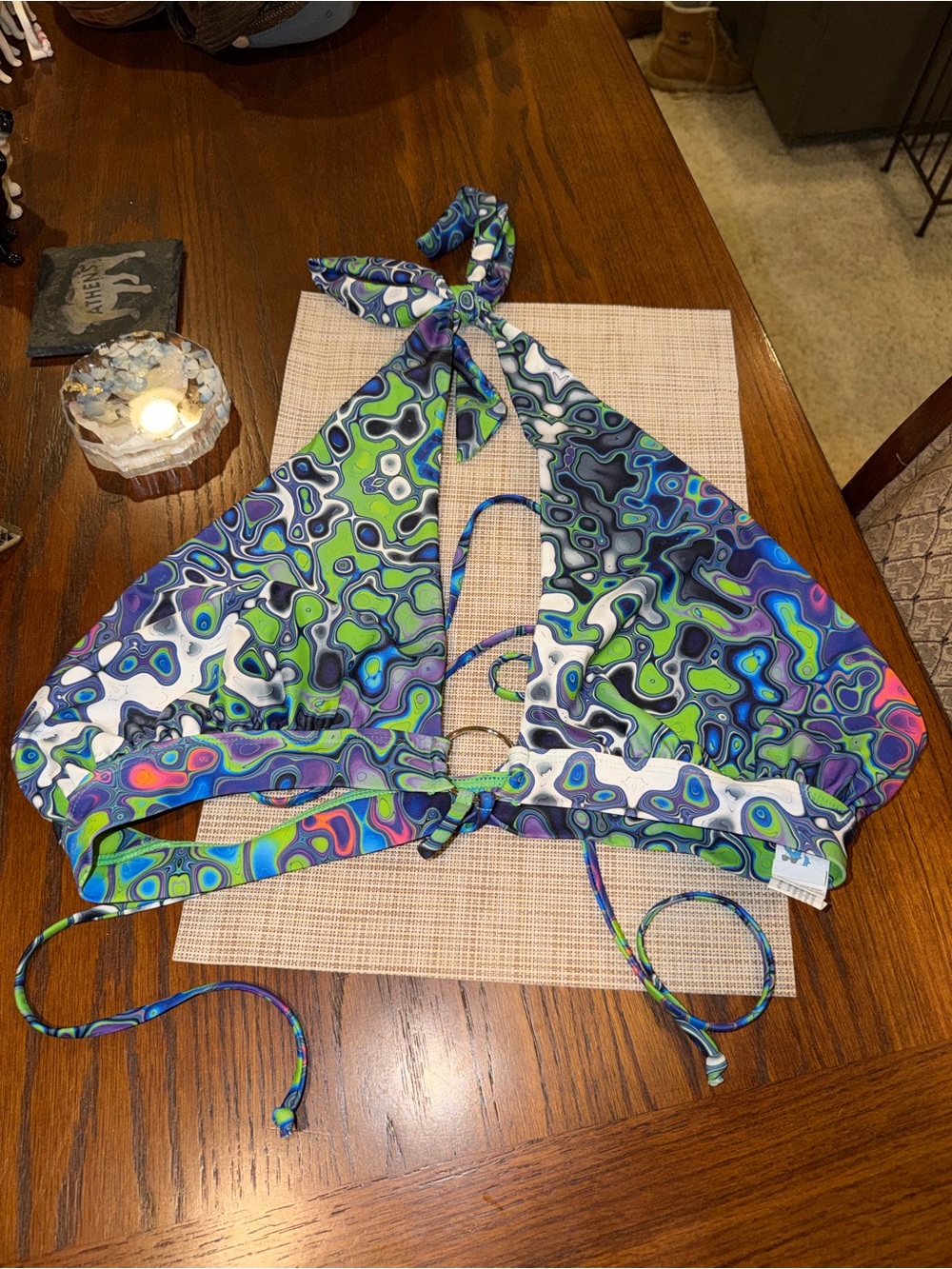 iHeartRaves Acid Rain Festival Bra Top + Pants - Picture 4 of 11